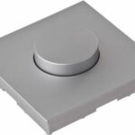 Elko Plus Dimmerratt och Centrumplatta Aluminium