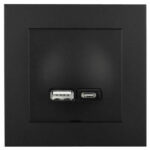 Elko Ladduttag USB A+C Plus sv