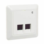 Elko RS Modularuttag 2x8 RJ45 Cat6 UTP Fjällvit