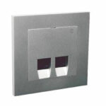 Elko Plus Modularuttag 2x8 RJ45 Cat6 UTP Alu