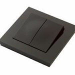 Elko Plus Strömställare Dubbeltrapp Svart