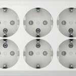 Elko Uttag 6-vägs utp med jord fv