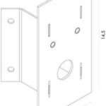 Norlys Hörnfäste Lofoten Svart 155B