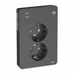 Vägguttag 2-vägs med USB Ant