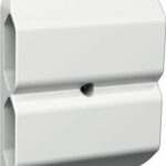 Vägguttag 4-vägs Exxact kl II skr vit